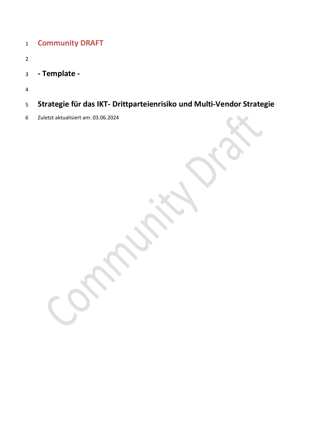 Vorschau: Strategie für das IKT-Drittparteienrisiko und Multi-Vendor-Strategie